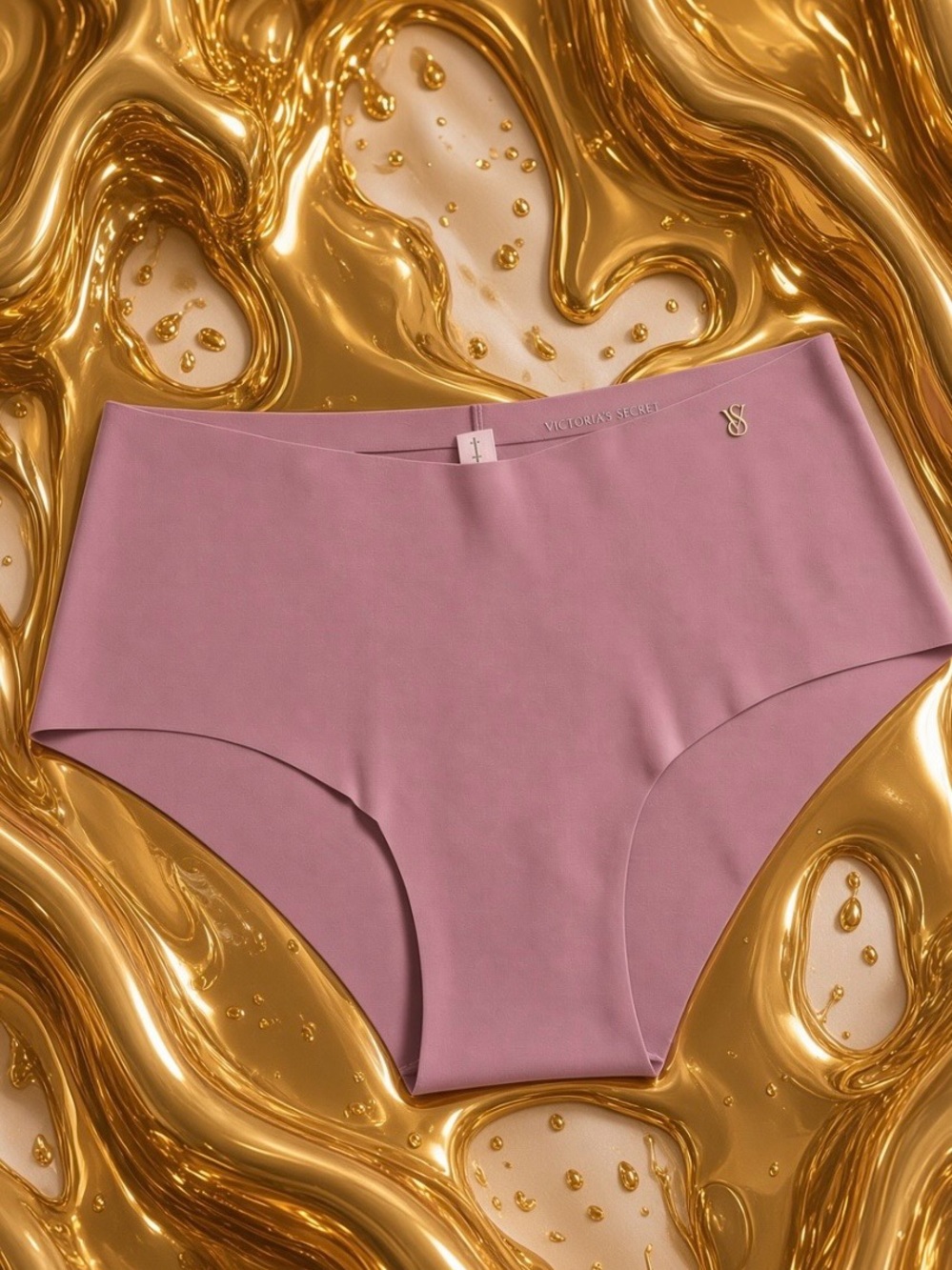 Victoria’s Secret - Pink Essential Closet Staple Panties with Gold “VS”